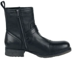 "Stomp The Ground" Biker Boot Black By Black Premium By EMP -Fashionable Men's Clothing Store 525855a3
