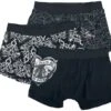 "Gothicana X Anne Stokes - Set Of Boxers" Boxers Set Black By Gothicana By EMP -Fashionable Men's Clothing Store 526153a