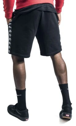 "Kappa X EMP Casual Shorts" Shorts Black By EMP Special Collection -Fashionable Men's Clothing Store 526461wb
