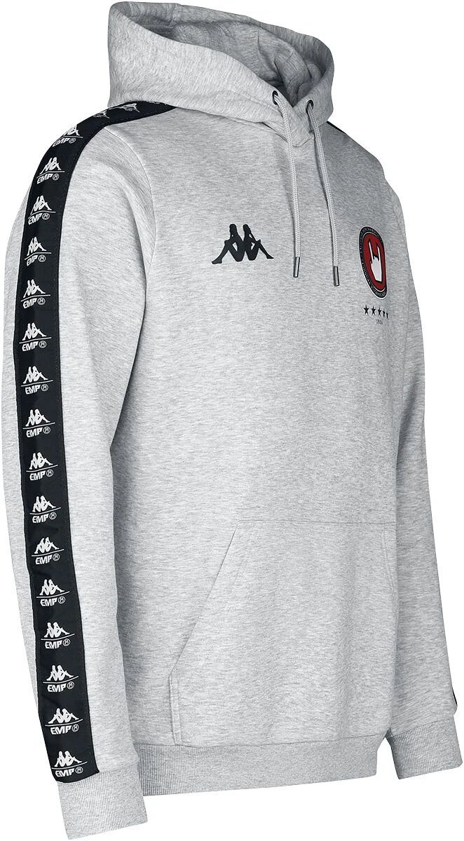 "Kappa X EMP Hooded Sweater" Hooded Sweater Mottled Grey By EMP Special Collection 5 "Kappa X EMP Hooded Sweater" Hooded Sweater Mottled Grey By EMP Special Collection - Image 3