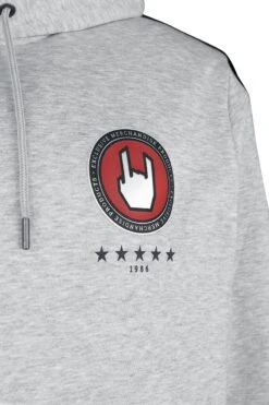 "Kappa X EMP Hooded Sweater" Hooded Sweater Mottled Grey By EMP Special Collection 13 "Kappa X EMP Hooded Sweater" Hooded Sweater Mottled Grey By EMP Special Collection -Fashionable Men's Clothing Store 526465d