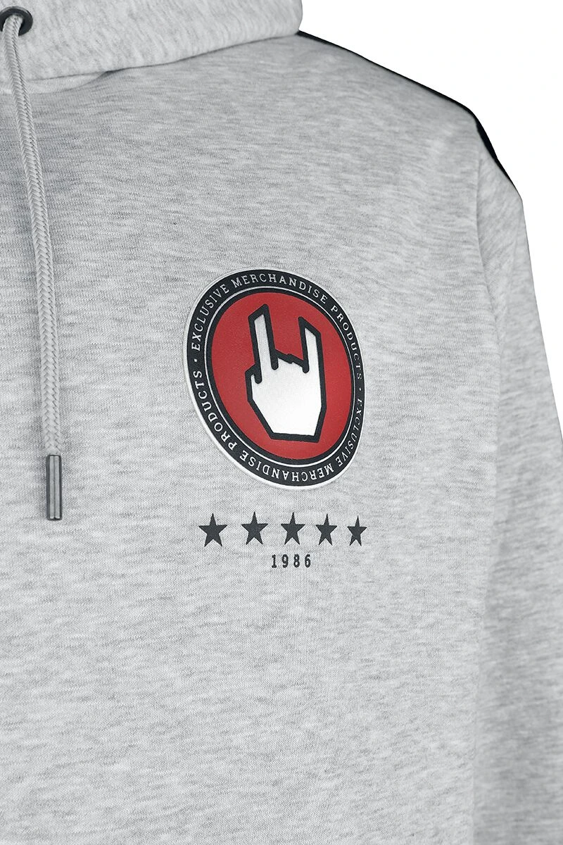 "Kappa X EMP Hooded Sweater" Hooded Sweater Mottled Grey By EMP Special Collection 6 "Kappa X EMP Hooded Sweater" Hooded Sweater Mottled Grey By EMP Special Collection - Image 4