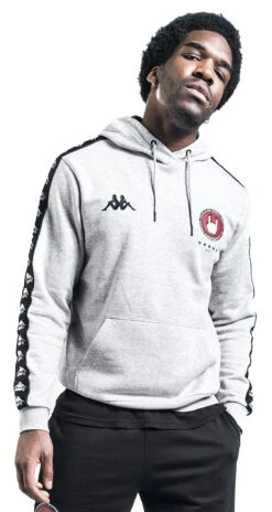 "Kappa X EMP Hooded Sweater" Hooded Sweater Mottled Grey By EMP Special Collection 16 "Kappa X EMP Hooded Sweater" Hooded Sweater Mottled Grey By EMP Special Collection -Fashionable Men's Clothing Store 526465wa