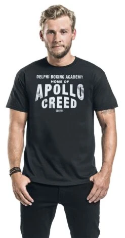 "Apollo Creed - Boxing Academy" T-Shirt Black By Apollo Creed -Fashionable Men's Clothing Store 526852wa
