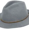 "Wesley Fedora" Hat Grey By Brixton -Fashionable Men's Clothing Store 527013a