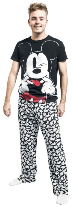 "Mickey" Pyjama Black By Mickey Mouse -Fashionable Men's Clothing Store 527298wa