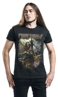 "Sainted By The Storm" T-Shirt Black By Powerwolf -Fashionable Men's Clothing Store 527337wa
