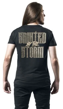 "Sainted By The Storm" T-Shirt Black By Powerwolf -Fashionable Men's Clothing Store 527337wb