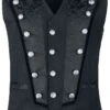 "Balberith" Vest Black By Gothicana By EMP -Fashionable Men's Clothing Store 527503a