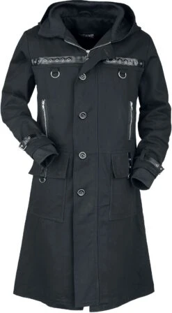 "Asmodeus" Coats Black By Gothicana By EMP