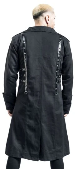 "Azrael" Coats Black By Gothicana By EMP -Fashionable Men's Clothing Store 527750wb