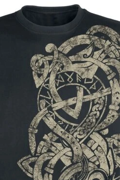 "Tattoo" T-Shirt Black By Outer Vision -Fashionable Men's Clothing Store 527776d