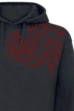 "Vicero" Hooded Sweater Black By Outer Vision -Fashionable Men's Clothing Store 527818d