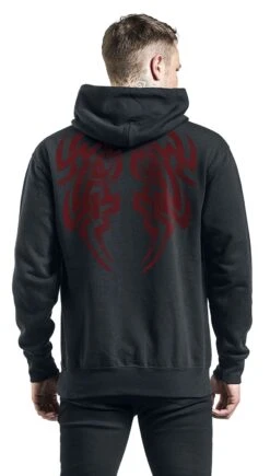 "Vicero" Hooded Sweater Black By Outer Vision -Fashionable Men's Clothing Store 527818wa