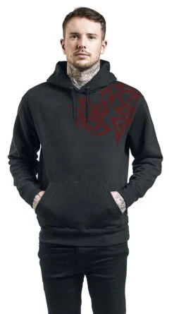 "Vicero" Hooded Sweater Black By Outer Vision -Fashionable Men's Clothing Store 527818wb