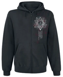 "Siete" Hooded Zip Black By Alchemy England