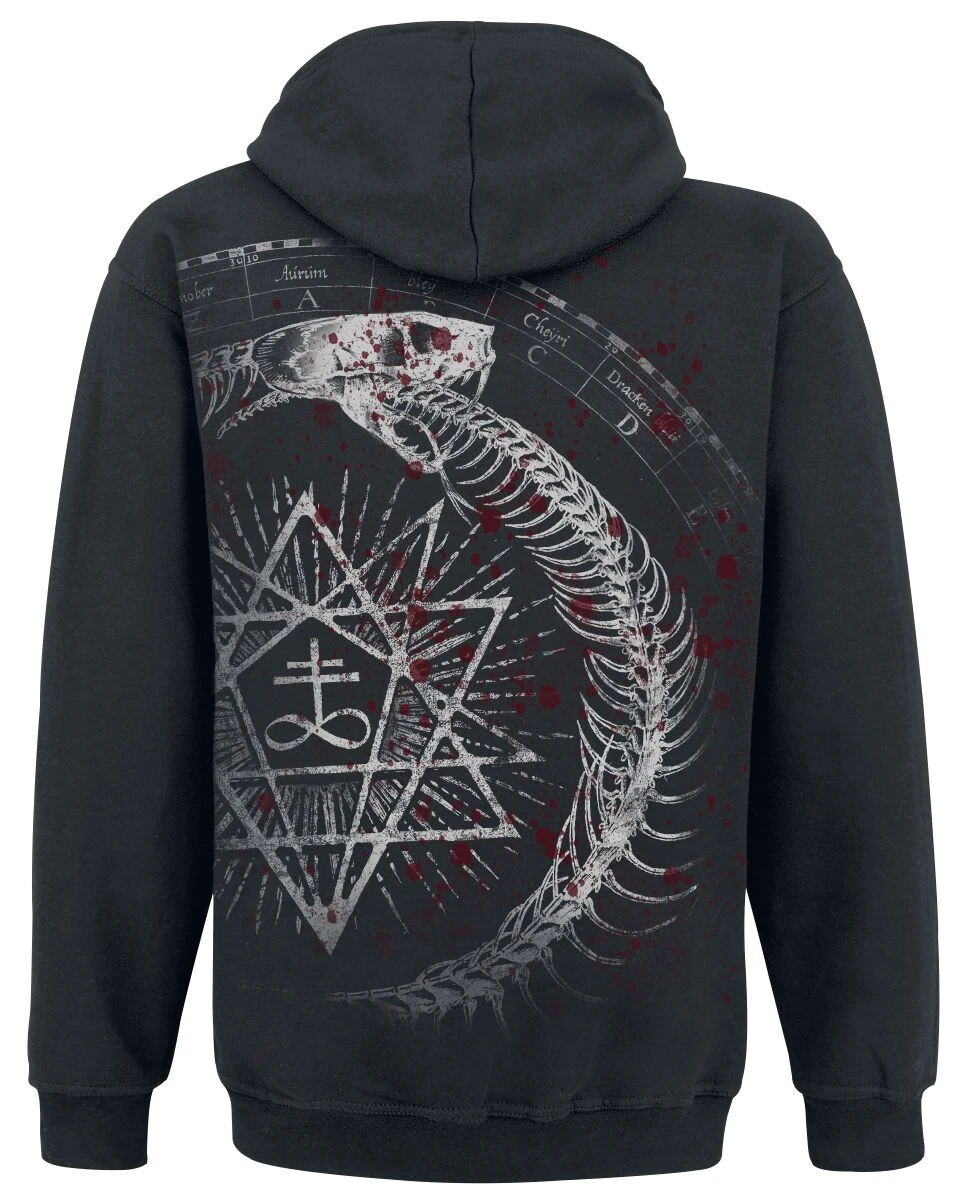 "Siete" Hooded Zip Black By Alchemy England 4 "Siete" Hooded Zip Black By Alchemy England - Image 2