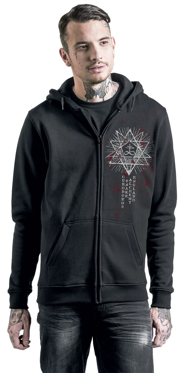 "Siete" Hooded Zip Black By Alchemy England 6 "Siete" Hooded Zip Black By Alchemy England - Image 4