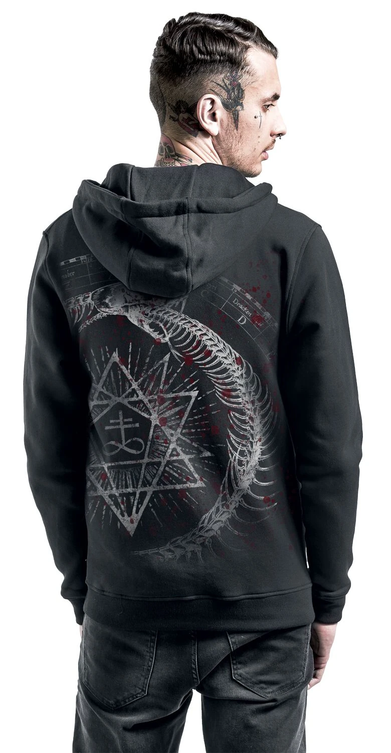 "Siete" Hooded Zip Black By Alchemy England 7 "Siete" Hooded Zip Black By Alchemy England - Image 5
