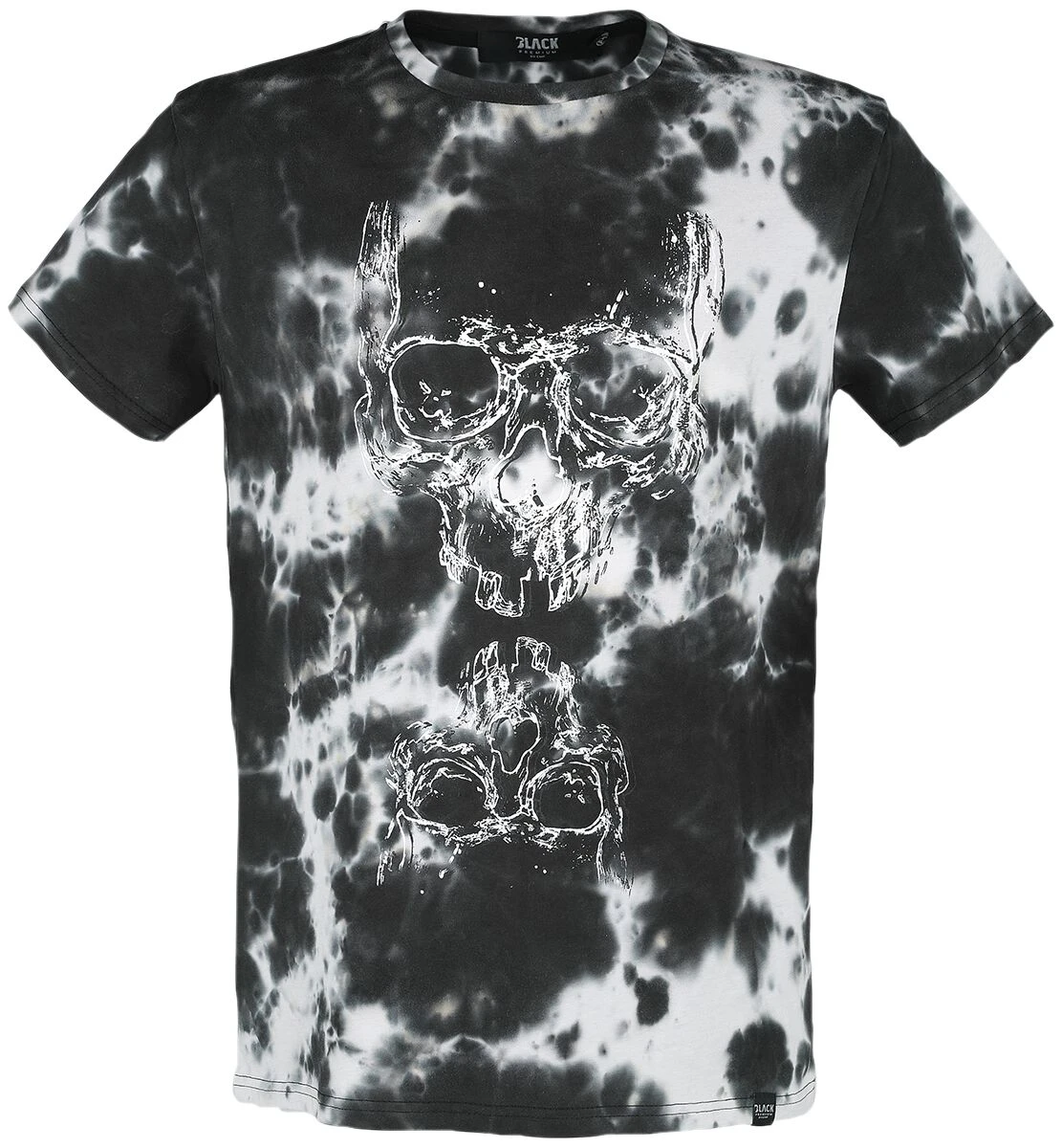 "Batik T-shirt With Skull Print" T-Shirt Black By Black Premium By EMP 3 "Batik T-shirt With Skull Print" T-Shirt Black By Black Premium By EMP