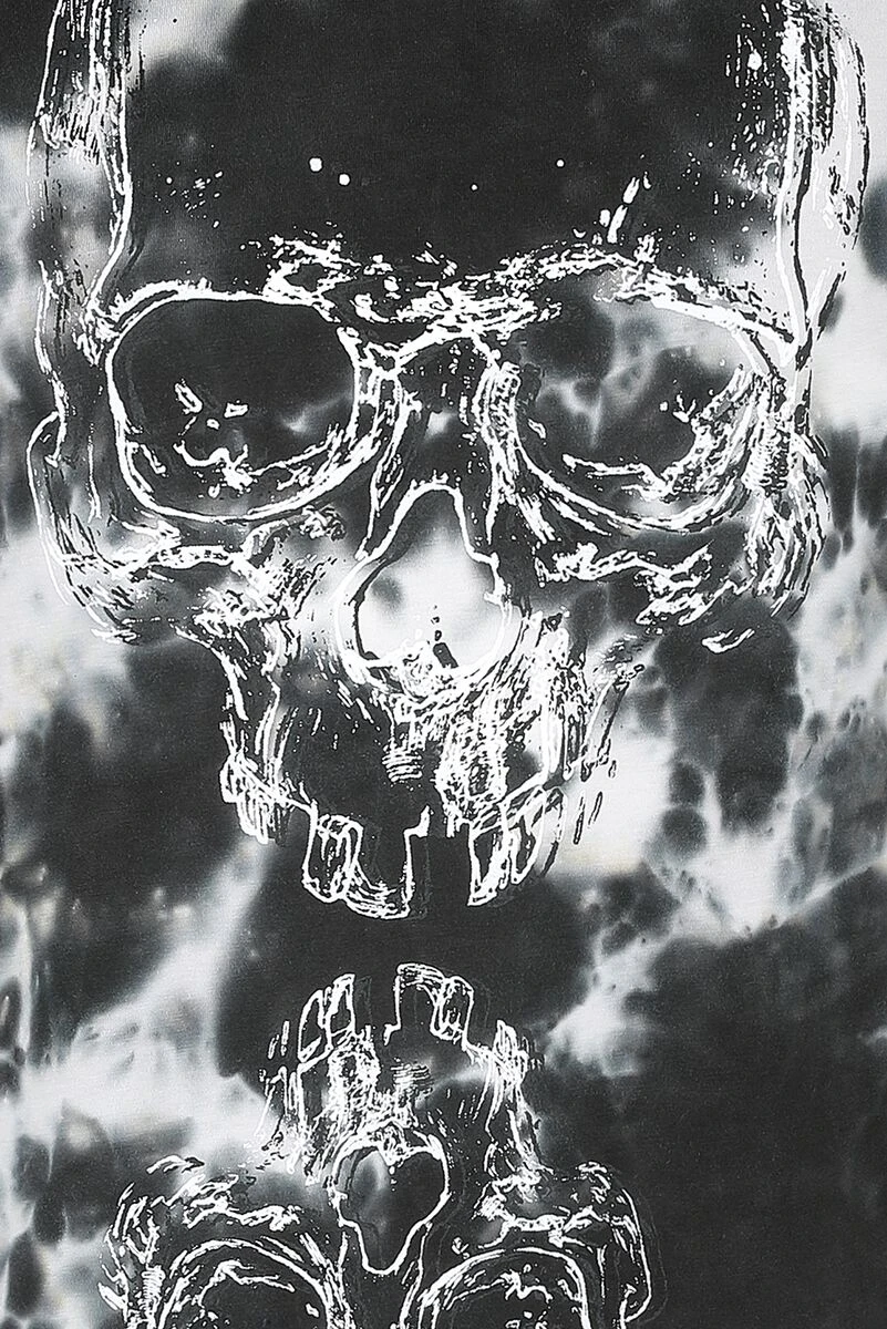 "Batik T-shirt With Skull Print" T-Shirt Black By Black Premium By EMP 5 "Batik T-shirt With Skull Print" T-Shirt Black By Black Premium By EMP - Image 3