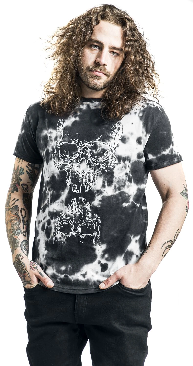"Batik T-shirt With Skull Print" T-Shirt Black By Black Premium By EMP 7 "Batik T-shirt With Skull Print" T-Shirt Black By Black Premium By EMP - Image 5