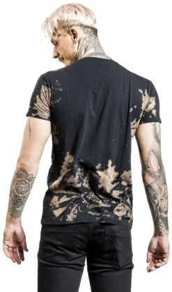 "T-shirt With Skull - Hourglass Print" T-Shirt Black By Rock Rebel By EMP -Fashionable Men's Clothing Store 528888wb