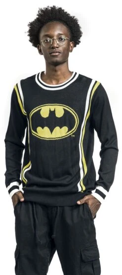 "Retro Logo" Knit Jumper Multicolour By Batman -Fashionable Men's Clothing Store 529881wa