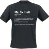 "Definition Mr. Fix It All" T-Shirt Black By Slogans 1 "Definition Mr. Fix It All" T-Shirt Black By Slogans -Fashionable Men's Clothing Store 530160a