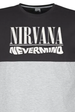 "Amplified Collection - Nevermind" T-Shirt Grey-charcoal By Nirvana -Fashionable Men's Clothing Store 531155d
