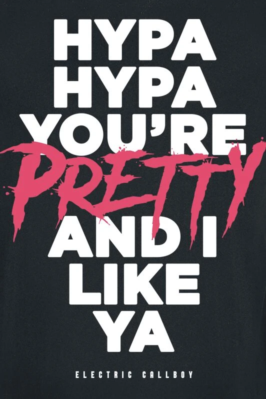 "Hypa Hypa Lyrics" T-Shirt Black By Electric Callboy 4 "Hypa Hypa Lyrics" T-Shirt Black By Electric Callboy - Image 2
