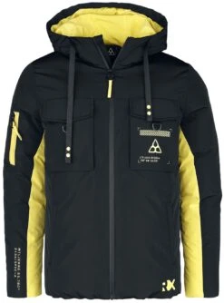 "React" Winter Jacket Black By Six Extraction