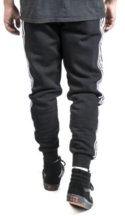 "Middle Earth Script" Tracksuit Trousers Black By The Lord Of The Rings -Fashionable Men's Clothing Store 532610wb