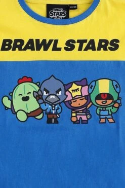 "Brawl" T-Shirt Blue-yellow By Brawl Stars -Fashionable Men's Clothing Store 532756d
