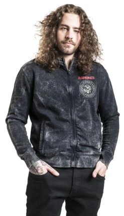 "Crest" Hooded Zip Black By Ramones 10 "Crest" Hooded Zip Black By Ramones -Fashionable Men's Clothing Store 532780wa