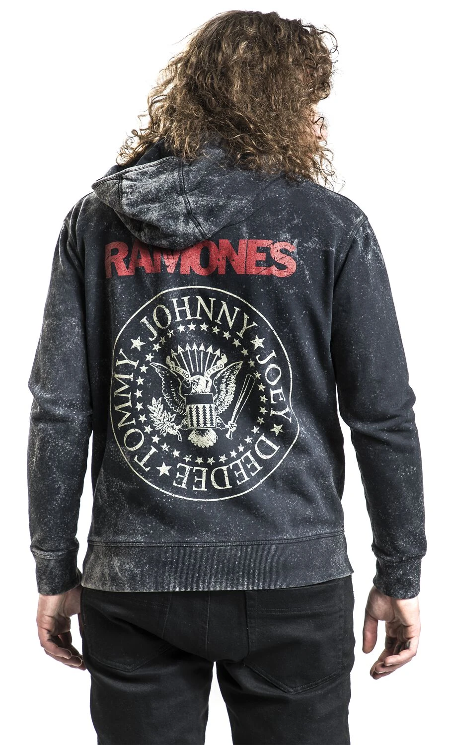 "Crest" Hooded Zip Black By Ramones 7 "Crest" Hooded Zip Black By Ramones - Image 5