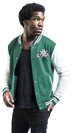 "Slytherin - 07" Varsity Jacket Multicolour By Harry Potter -Fashionable Men's Clothing Store 532798wa