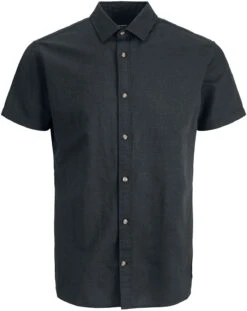 "JJESUMMER SHIRT S/S S23 SN" Short-sleeved Shirt Black By Jack & Jones