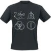 "IV Distressed Symbols" T-Shirt Black By Led Zeppelin