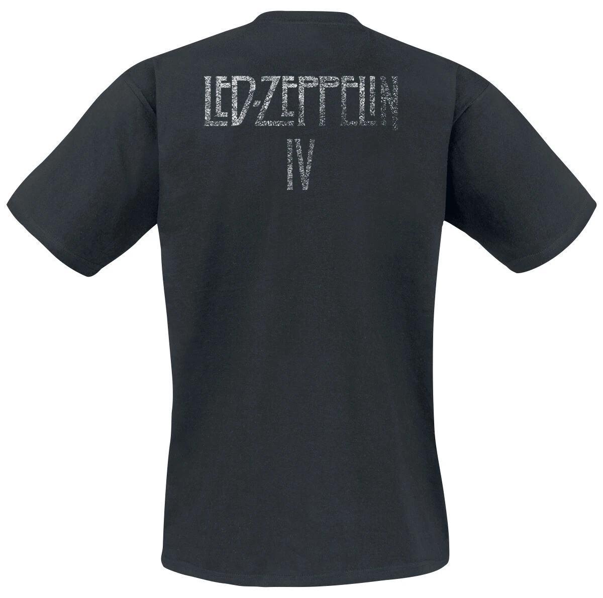 "IV Distressed Symbols" T-Shirt Black By Led Zeppelin 4 "IV Distressed Symbols" T-Shirt Black By Led Zeppelin - Image 2