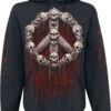 "War Kills" Hooded Sweater Black By Spiral -Fashionable Men's Clothing Store 533686a