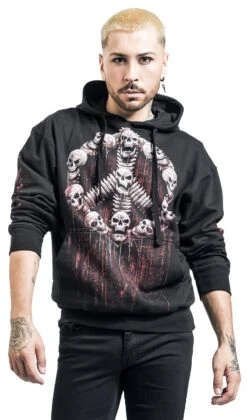 "War Kills" Hooded Sweater Black By Spiral -Fashionable Men's Clothing Store 533686wa