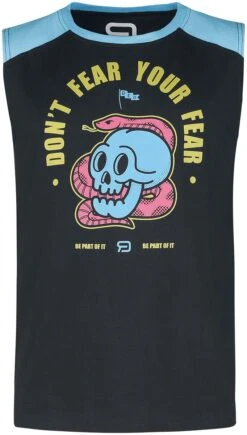 "Top With Front Print" Top Black By RED By EMP