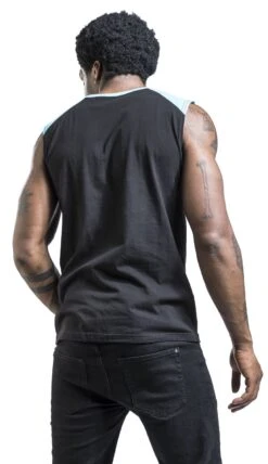 "Top With Front Print" Top Black By RED By EMP 11 "Top With Front Print" Top Black By RED By EMP -Fashionable Men's Clothing Store 533709wb