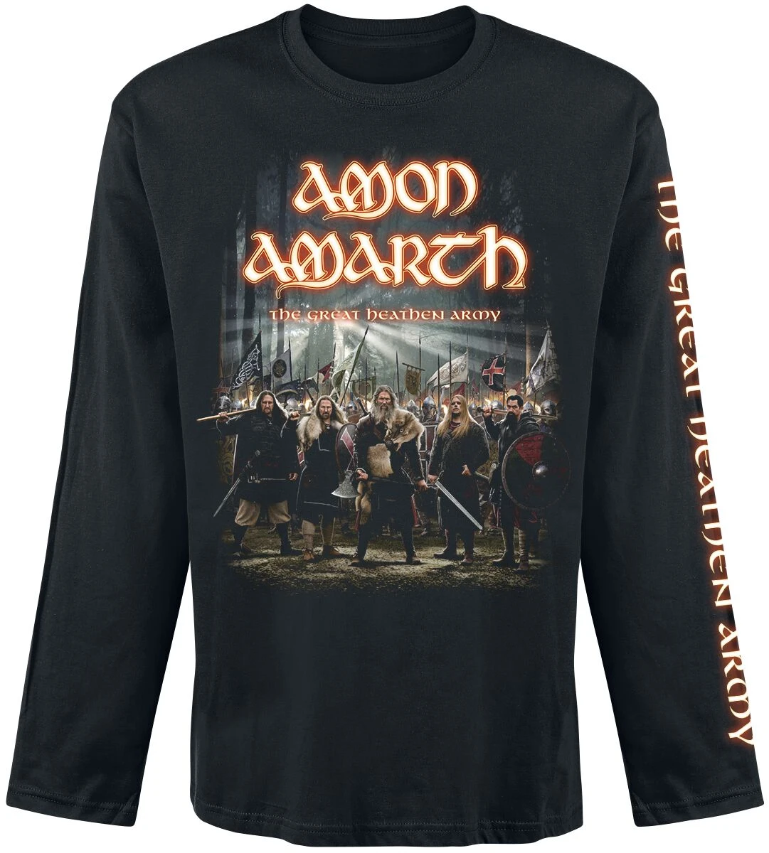 "Great Heathen Army" Long-sleeve Shirt Black By Amon Amarth 3 "Great Heathen Army" Long-sleeve Shirt Black By Amon Amarth