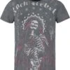 "T-shirt With Large Front Print" T-Shirt Black By Rock Rebel By EMP