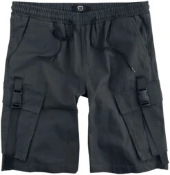 "Comfortable Fabric Trousers With Slit Pockets" Shorts Black By RED By EMP
