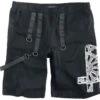 "Arakiel" Shorts Black By Gothicana By EMP -Fashionable Men's Clothing Store 534271a
