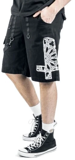 "Arakiel" Shorts Black By Gothicana By EMP -Fashionable Men's Clothing Store 534271wa2