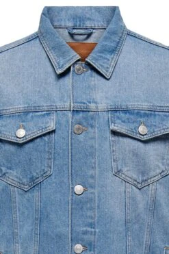"ONSRICK OVZ MID.BLUE 5427 JACKET NOOS" Jeans Jacket Blue By ONLY And SONS -Fashionable Men's Clothing Store 534495d